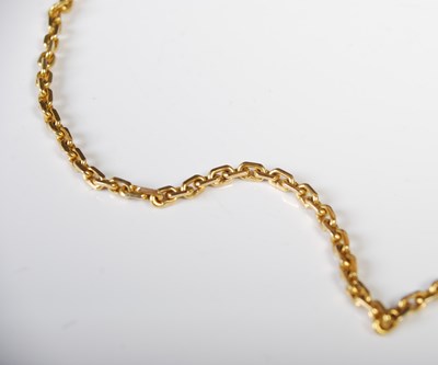Lot 45 - A yellow metal necklace, unmarked, 20 grams.