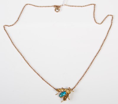 Lot 70 - A yellow metal necklace stamped '9ct'...