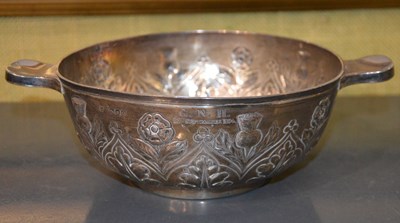 Lot 120C - A Victorian silver quaich, London 1891, makers...