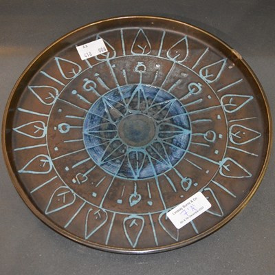 Lot 7A - A circular plate/ dish by Honour Curtis...