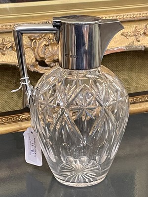 Lot 111B - An early 20th century silver mounted cut glass...
