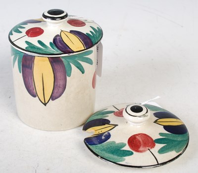 Lot 34 - A hand-painted Langtoun Ware pottery preserve...