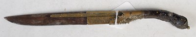 Lot 93 - An antique Sri Lankan piha kaetta (Kandyan...