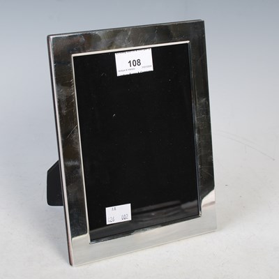 Lot 108 - A modern Sheffield silver rectangular shaped...