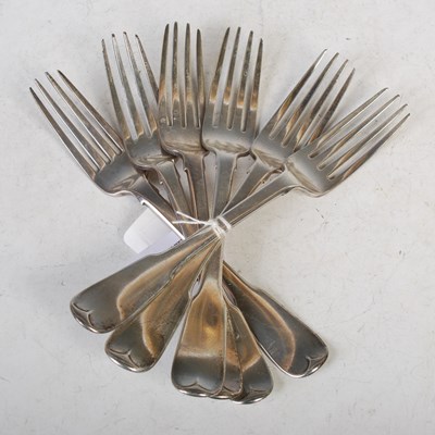 Lot 161 - A set of six early 19th century silver table...