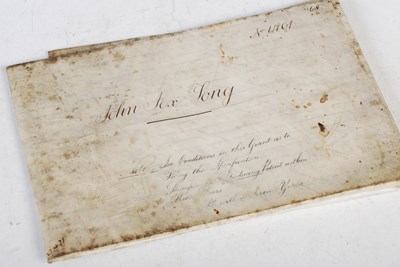Lot 202 - A Victorian patent document 1871, John Jex...