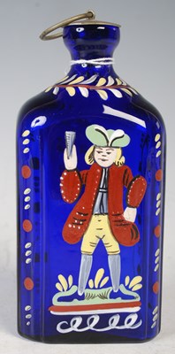 Lot 208 - An antique continental cobalt blue glass...