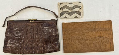 Lot 398 - A group of three assorted ladies bags to...
