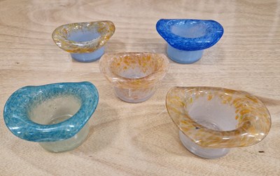 Lot 2 - A collection of five assorted Vasart top hat...