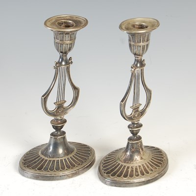Lot 381J - A pair of early 20th century silver plated...
