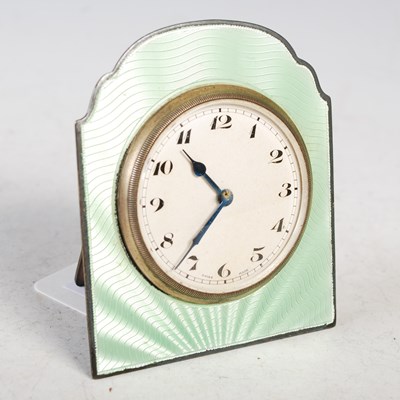 Lot 30 - An early 20th century white metal and green...