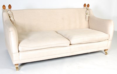 Lot 38 - A Country House style drop-end sofa, the...