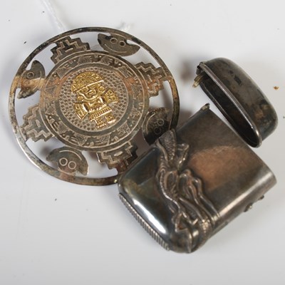 Lot 92 - A South American silver and silver gilt...