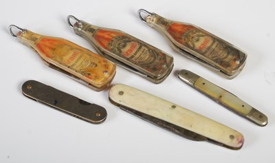 Lot 99 - A collection of six assorted pocketknives to...