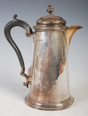 Lot 123 - A Sheffield silver hot water pot, 19.5cm high,...