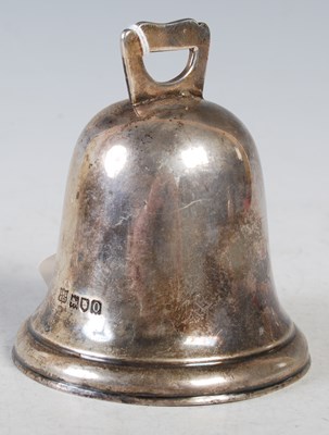 Lot 136 - An Edwardian silver bell, London 1909, makers...