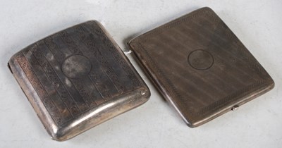 Lot 144 - A Birmingham silver rectangular-shaped...