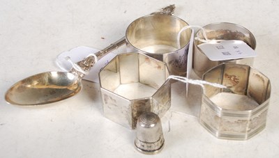 Lot 194B - A group of silver to include a Sheffield...