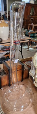 Lot 613 - A Riedel glass decanter of tapering...