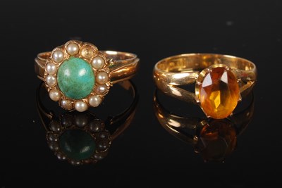 Lot 265 - A late 19th / early century yellow metal...