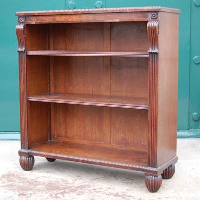 Lot 18A - An early 19th century mahogany open bookcase,...