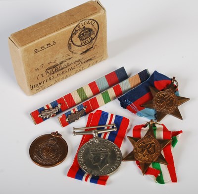 Lot 301 - A group of three Second World War medals to...