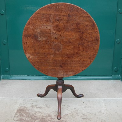 Lot 18C - A George III mahogany snap top occasional...