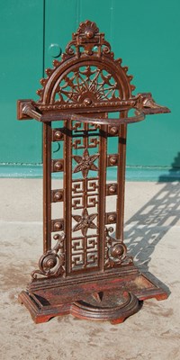 Lot 89O - A Victorian Falkirk Foundry cast iron stick...