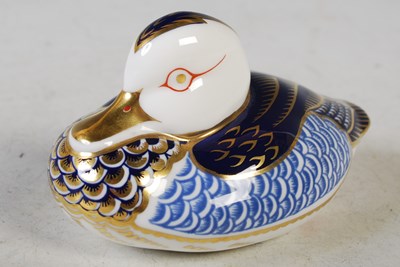 Lot 34 - A Royal Crown Derby model of a duck with...