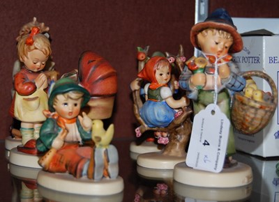 Lot 4 - A group six Hummel figures comprising ‘Easter...
