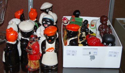 Lot 6 - A collection of novelty figural cruets,...