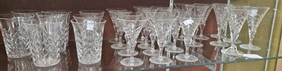 Lot 5 - Webb Corbett - a part suite of glassware to...