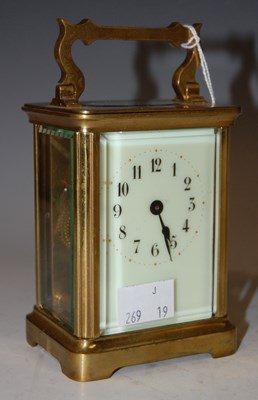 Lot 47 - An early 20th century brass-cased carriage...