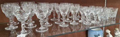 Lot 2 - A part suite of Brierley cut glassware, to...