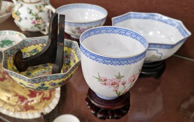 Lot 10 - A group of Chinese eggshell porcelain, 20th...