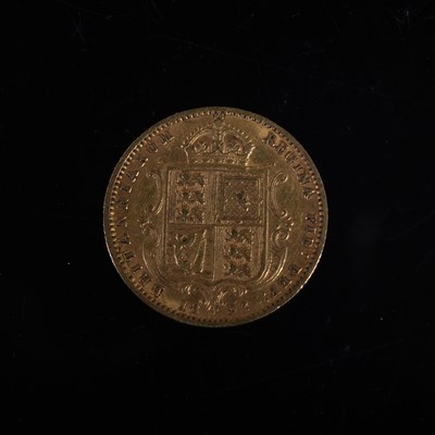 Lot 47 - A Victorian gold half-sovereign, dated 1892.