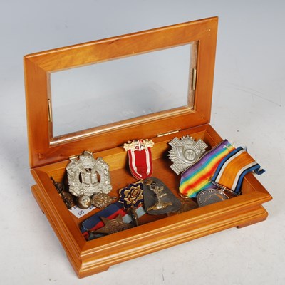 Lot 106 - Great War interest - A pair of medals awarded...