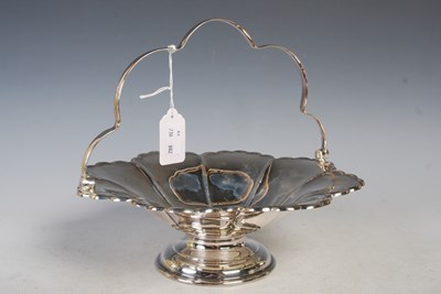 Lot 122 - A Sheffield silver basket of shaped circular...