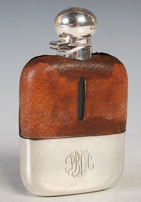 Lot 147 - A Sheffield Silver mounted clear glass and...