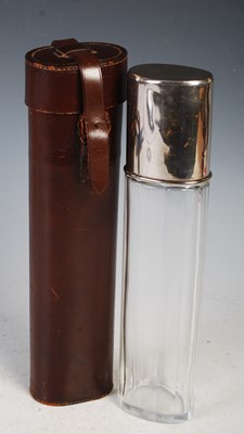 Lot 165 - An electroplated mounted clear glass spirits...