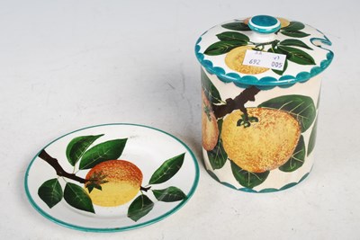 Lot 171 - A Wemyss Pottery preserve jar and cover...