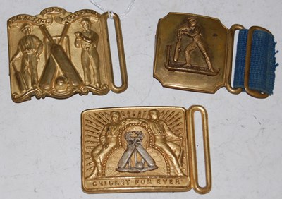 Lot 84 - Three assorted late 19th century gilt metal...