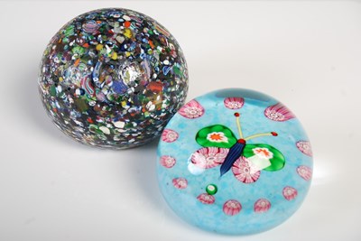 Lot 183 - A Scottish millefiori glass paperweight by...