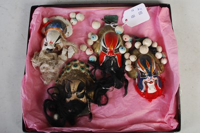 Lot 211 - Four assorted Chinese hand painted miniature...